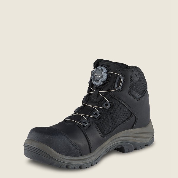 Red Wing Hiking Boots Trades - 5-Inch Waterproof Safety Toe - Svart/Grå - Herre 7839-ZTUFY